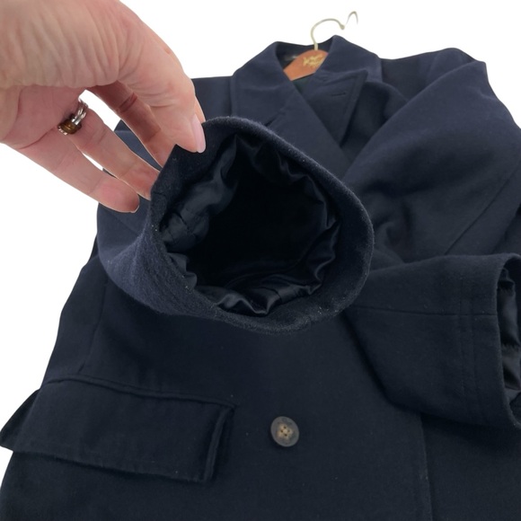 Lauren Ralph Lauren Pea Coat 46R Blue - Picture 12 of 16